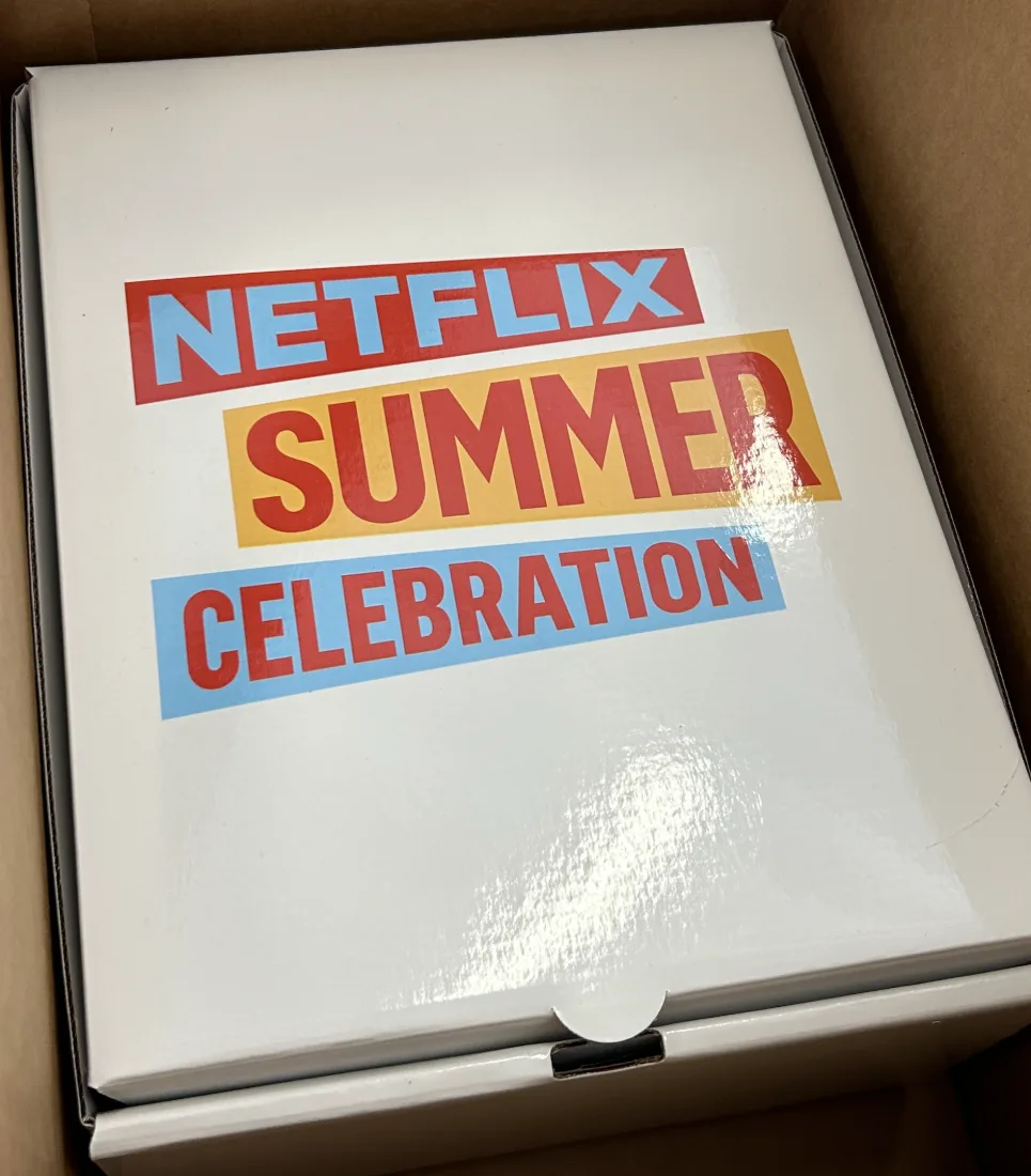 Netflix Summer Celebration printed kit box